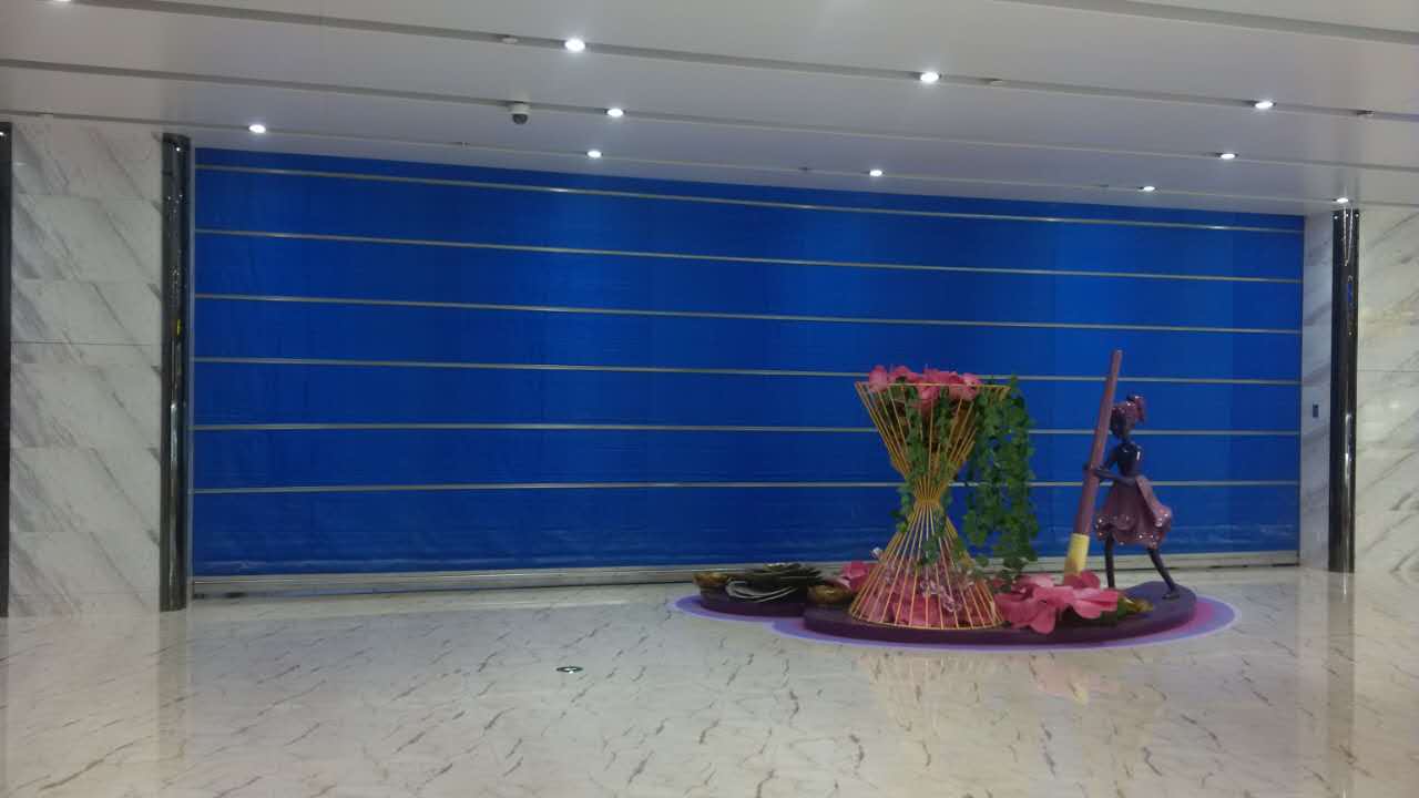 2017年12月10日臨汾明珠金港防火卷簾門完美竣工驗收效果圖！